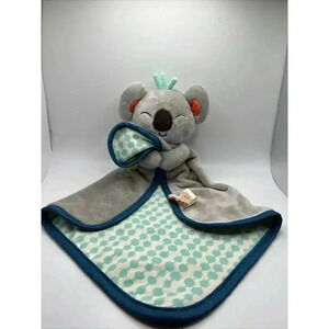 B Baby Cuddly Plush Koala Bear Lovey Security Blanket Gray